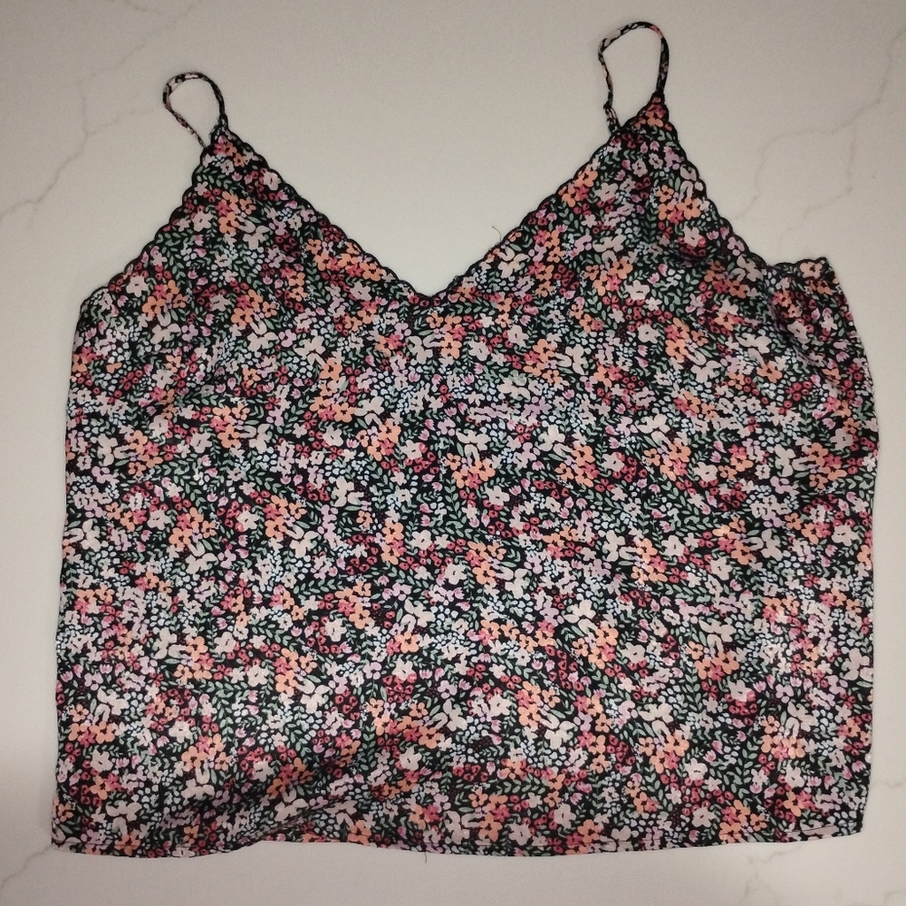 BP. Floral Print Women's Top with adjustable straps size L